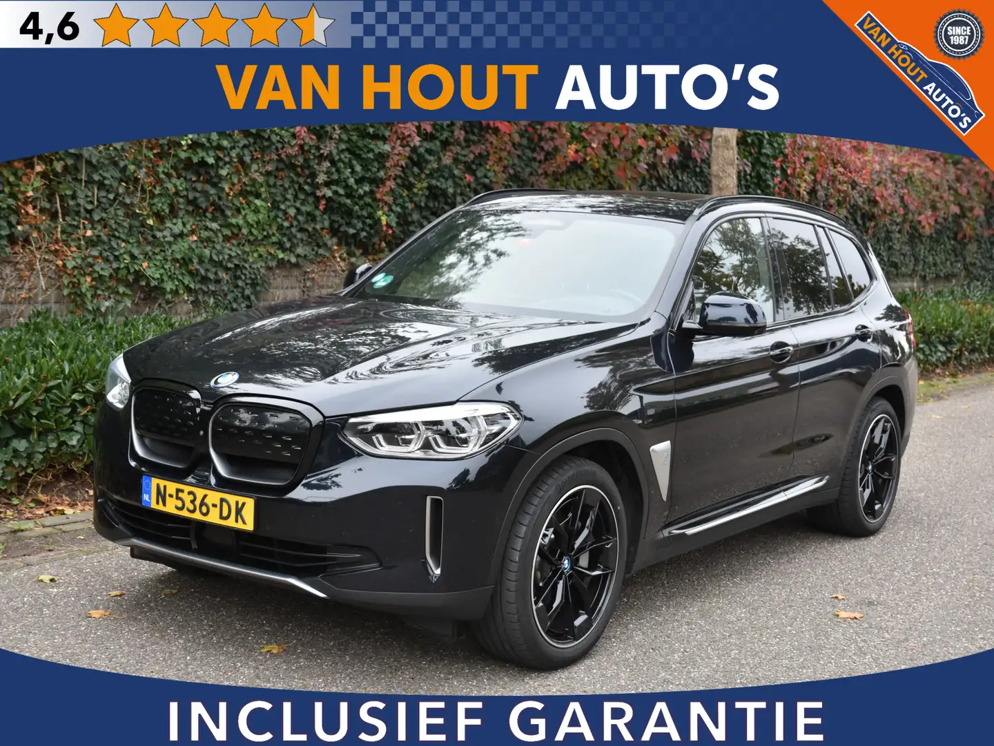 BMW iX3 High Executive 80 kWh | SHADOW LINE | PANORAMA DAK Zwart - 1