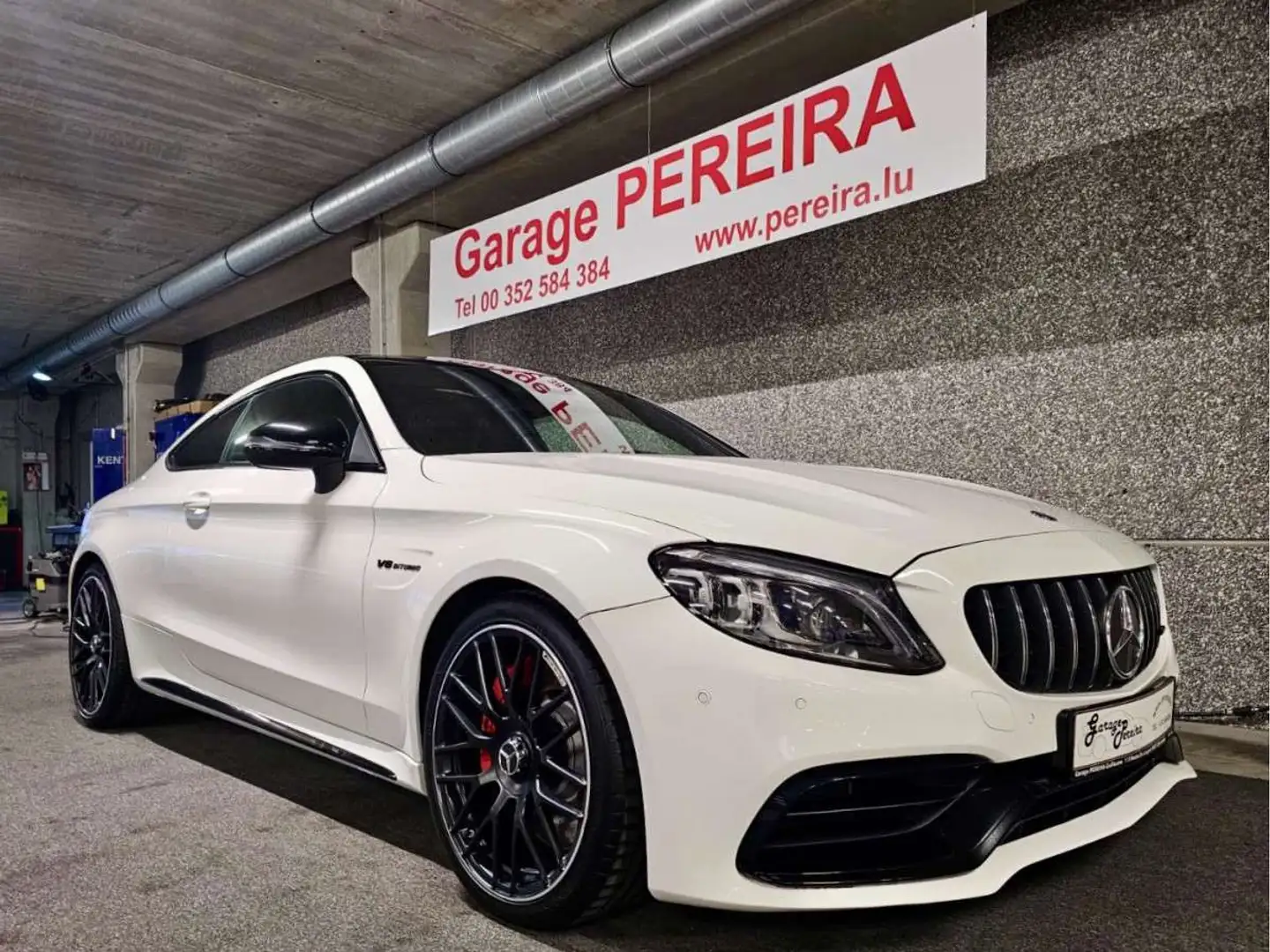 Mercedes-Benz C 63 AMG S 4.0 V8  BURMESTER PERFORMANCE Pas de Malus en Fr Blanc - 1