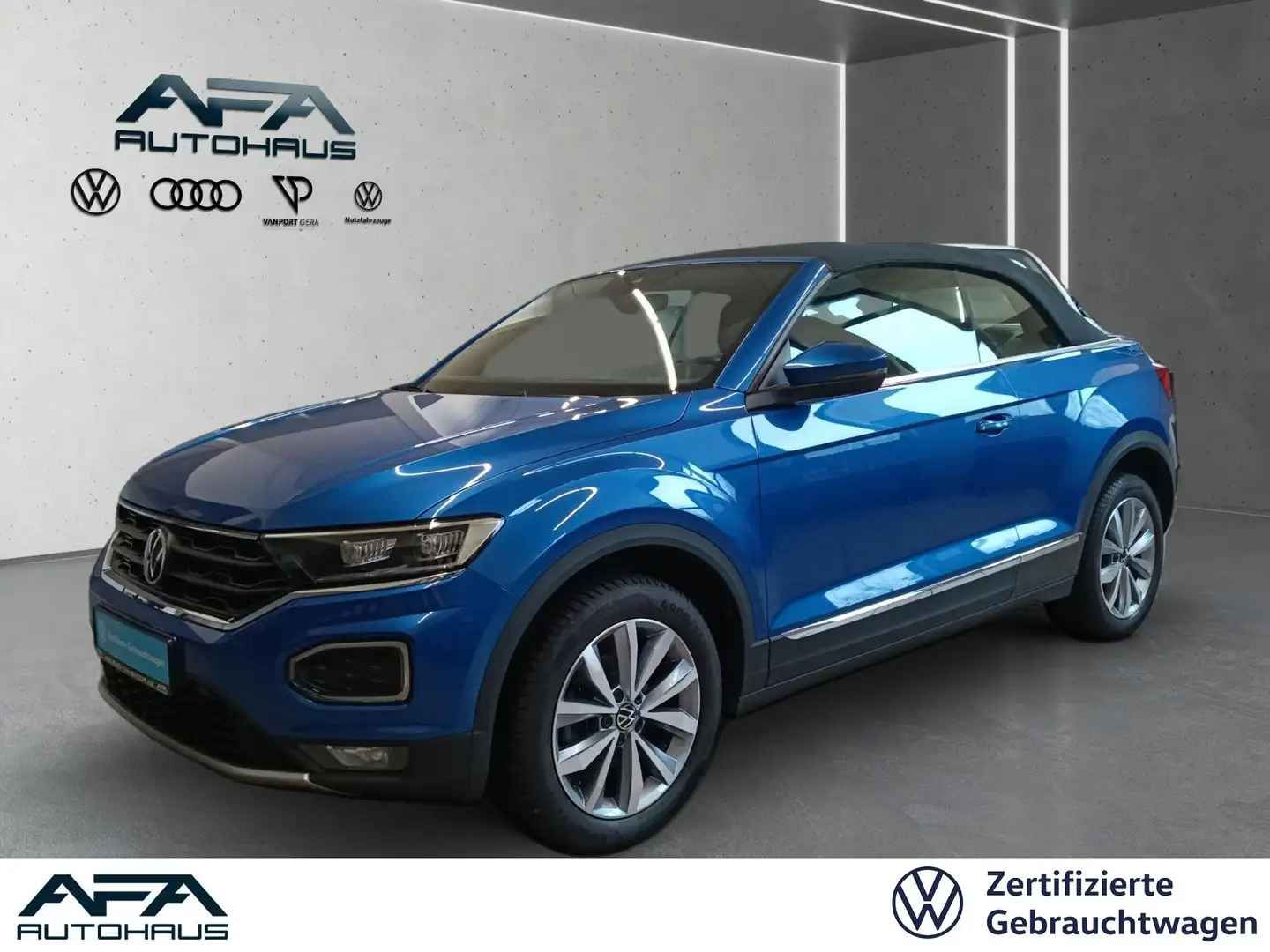 Volkswagen T-Roc Cabriolet 1.5 TSI STYLE DSG LED*NAV*ACC*17 Blau - 1