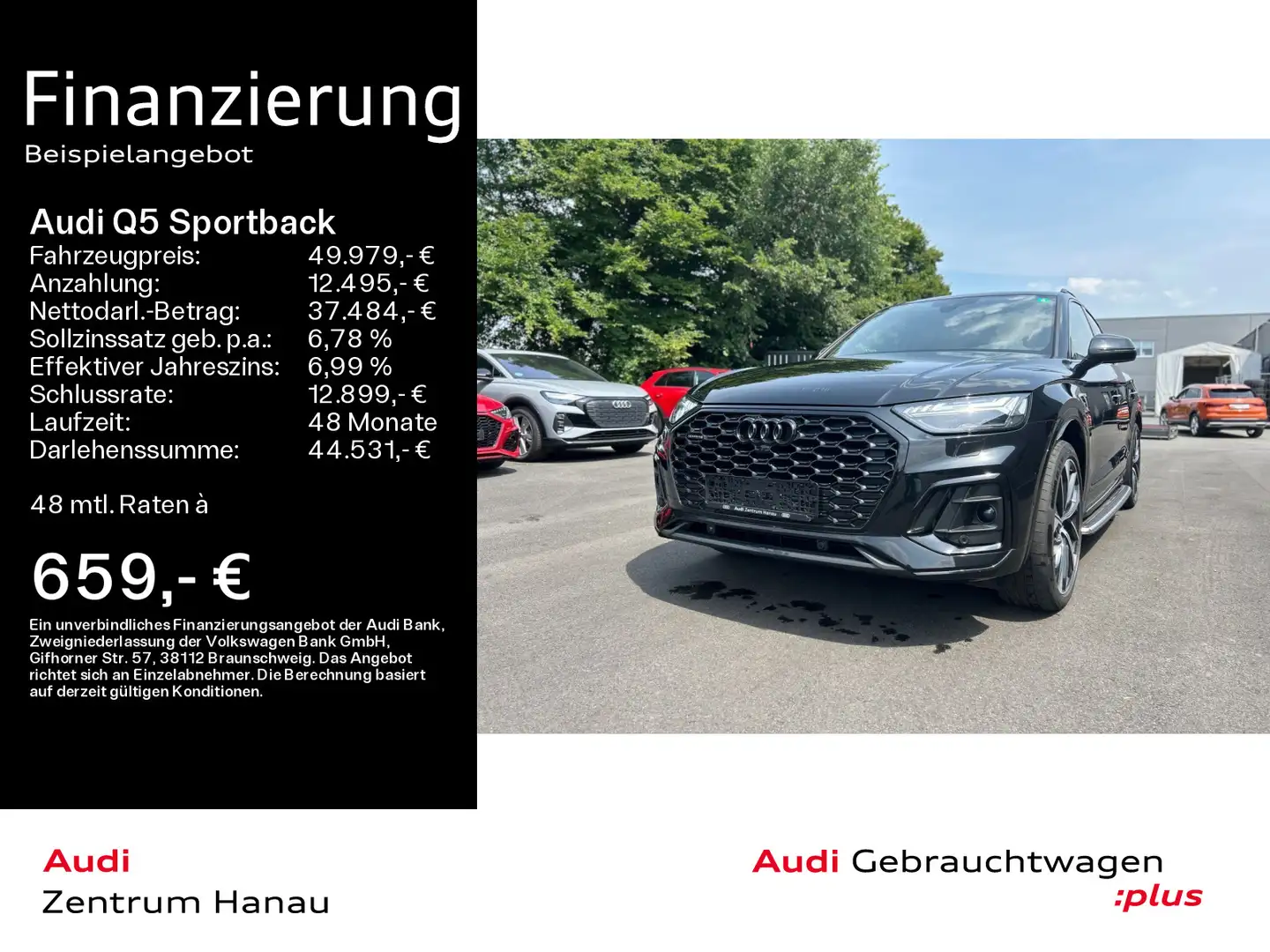 Audi Q5 40 TDI QU. S LINE *MATRIX*PANO*AHK* Noir - 1