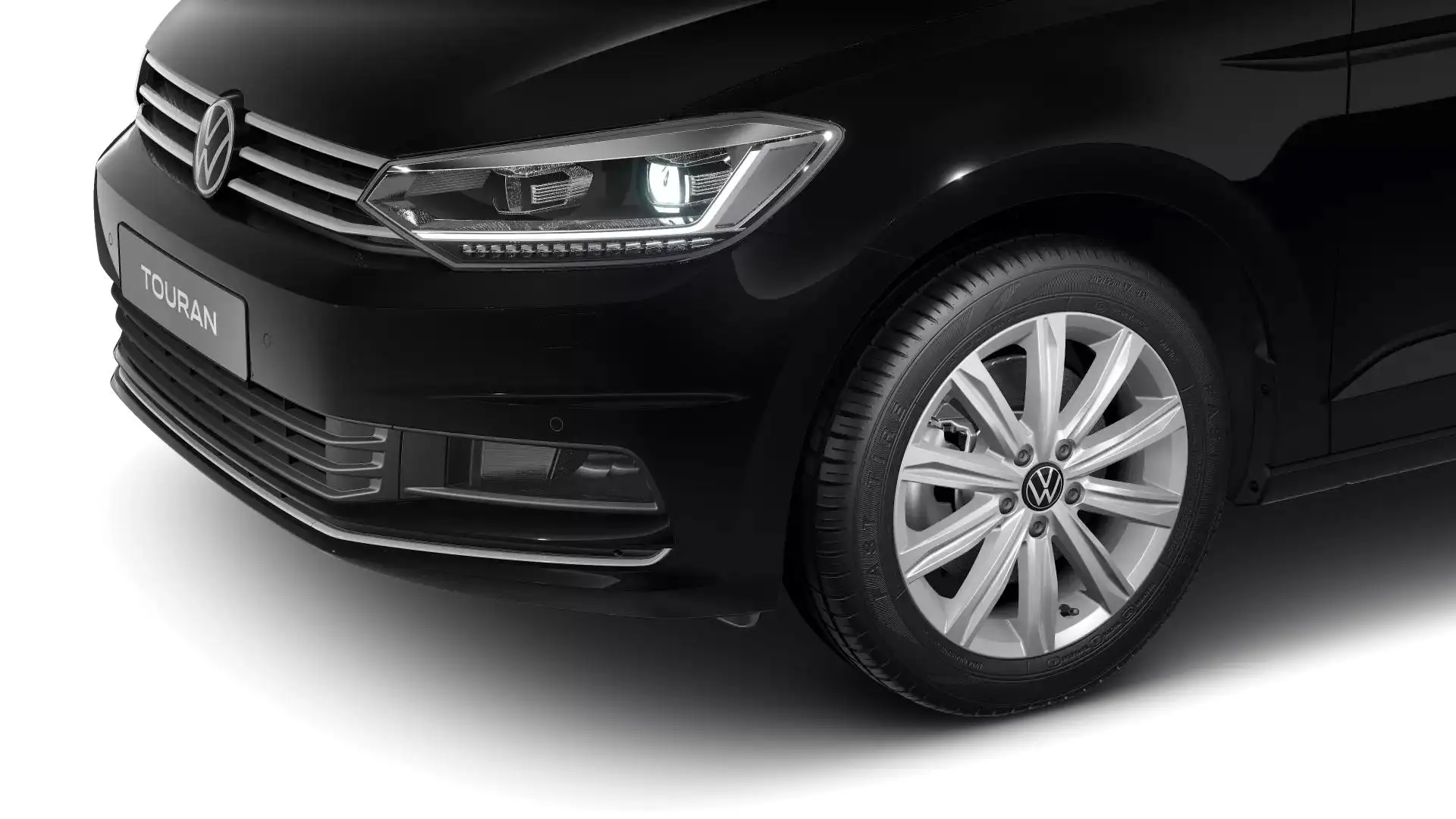 Volkswagen Touran Highline 2,0 TDI DSG 7S *NAV*AHK*ACC*LED* Schwarz - 2