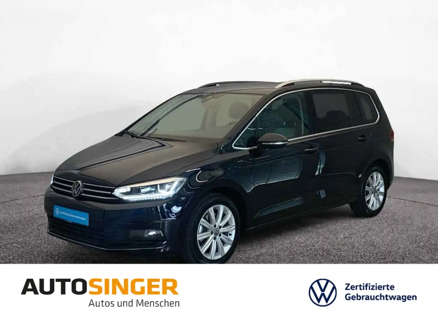 Volkswagen Touran Highline 2,0 TDI DSG 7S *NAV*AHK*ACC*LED* Noir - 1