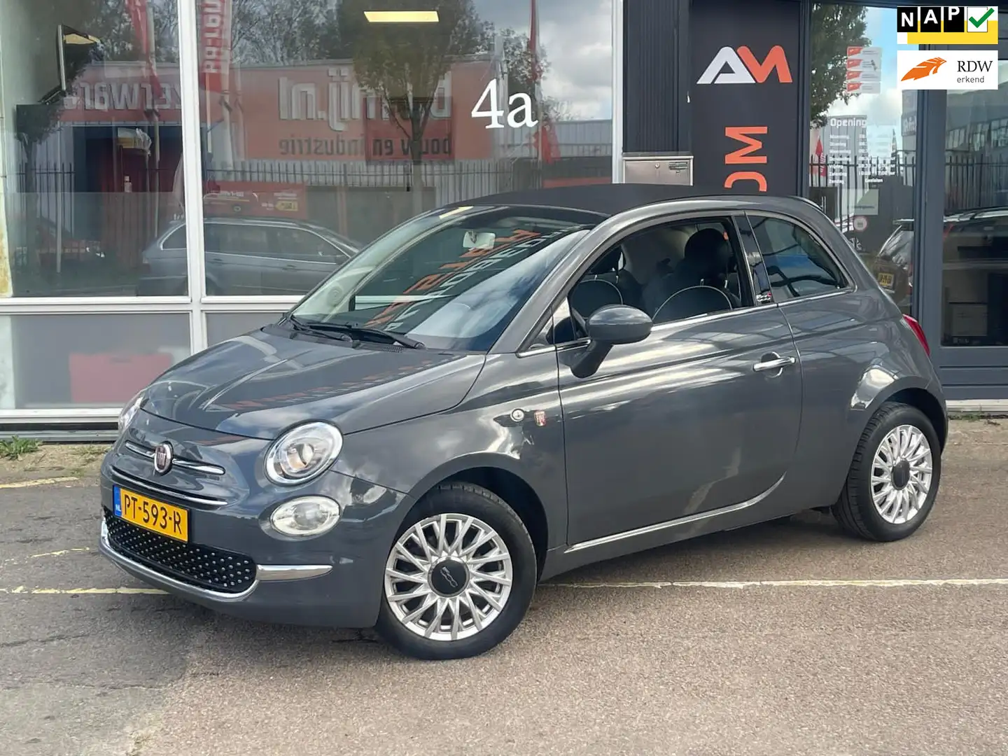 Fiat 500C 0.9 TwinAir Turbo Lounge | Cabrio | Airco | Grijs - 1