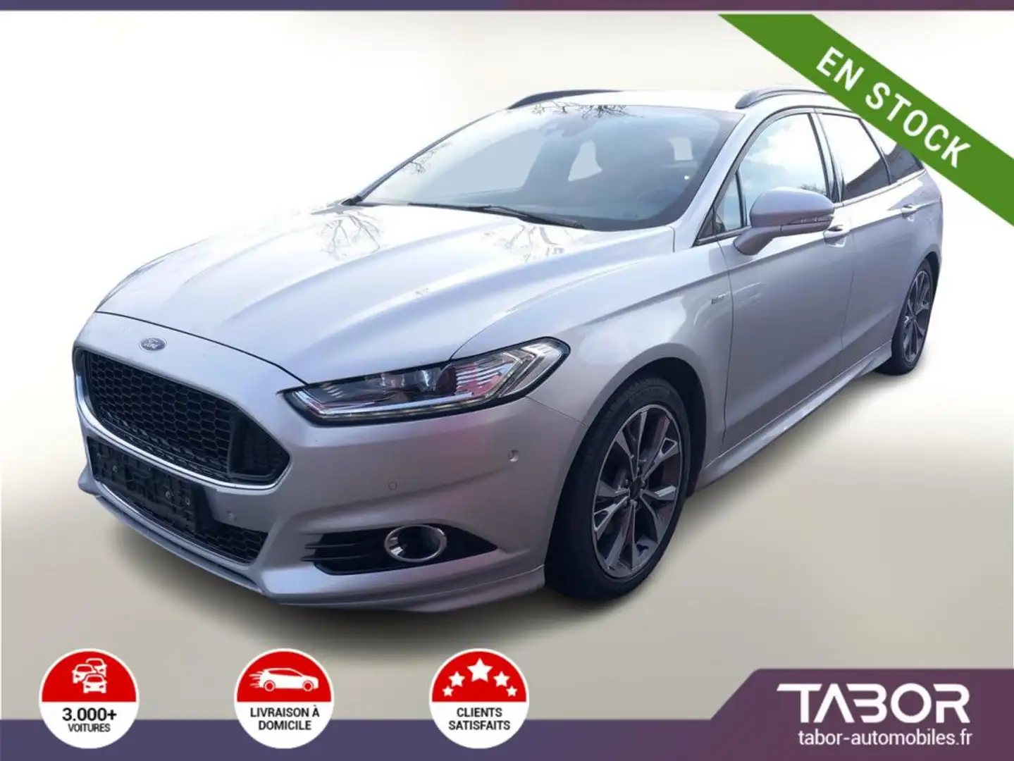 Ford Mondeo 2.0 TDCi 180 Aut. ST-Line cuir Pano Argent - 1