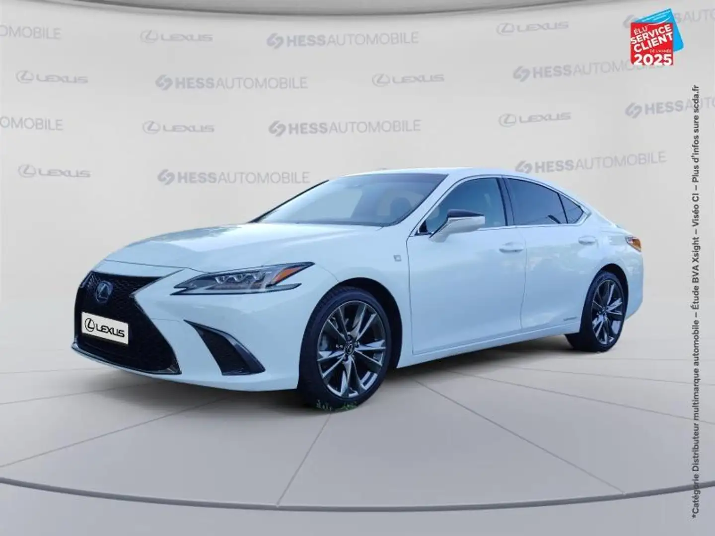 Lexus ES 300 300h F SPORT MY20 Touvrant Sieges chauf/cuir GPS Camera Carplay Blanc - 1
