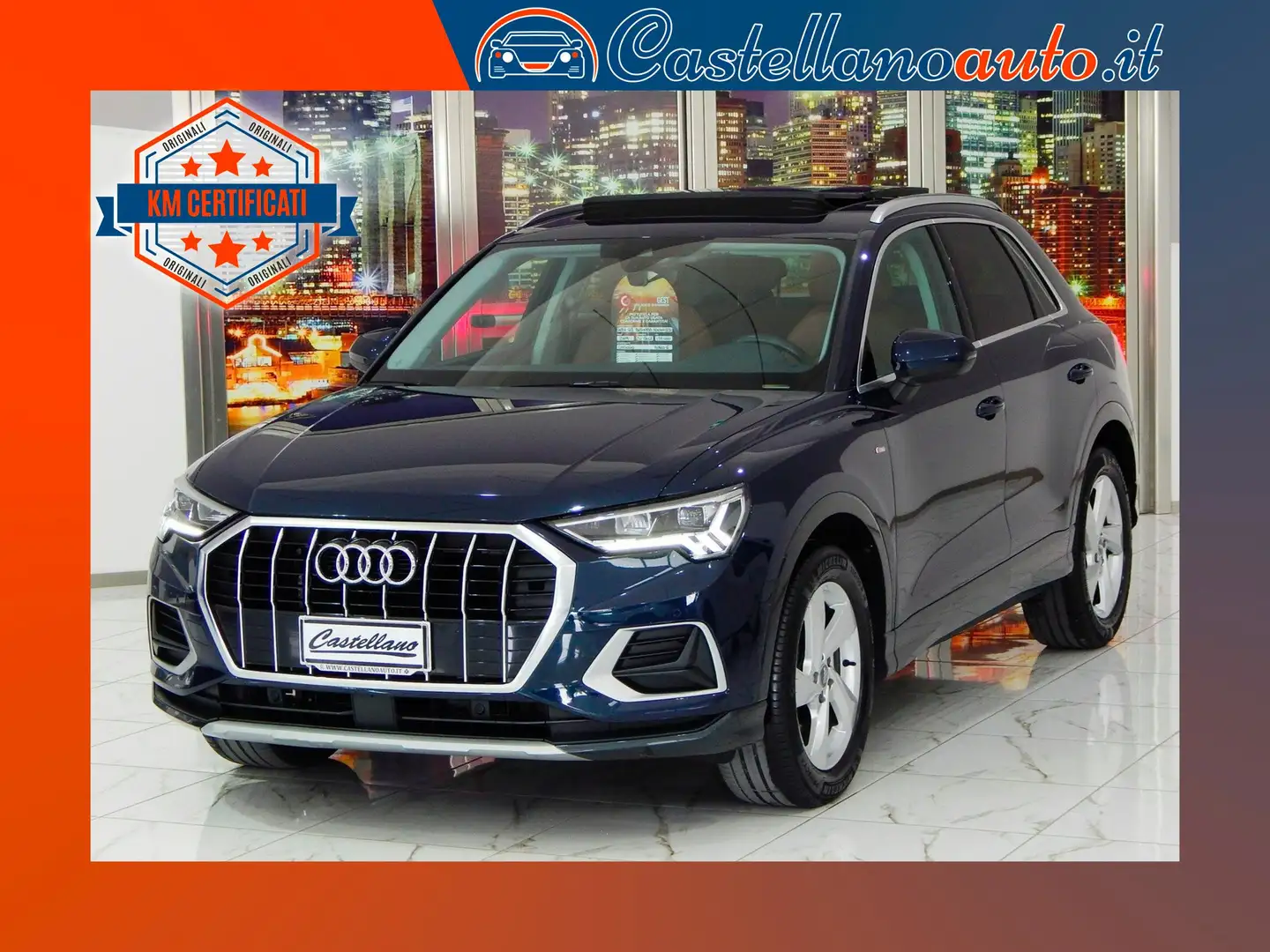 Audi Q3 35 2.0 TDI Business Advanced S-Tronic TETTO-PELLE Blu/Azzurro - 1