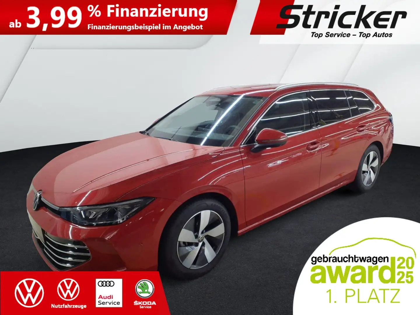 Volkswagen Passat Variant Elegance 2.0TDI DSG 349,-ohne Anzahlung Travel AH Rot - 2