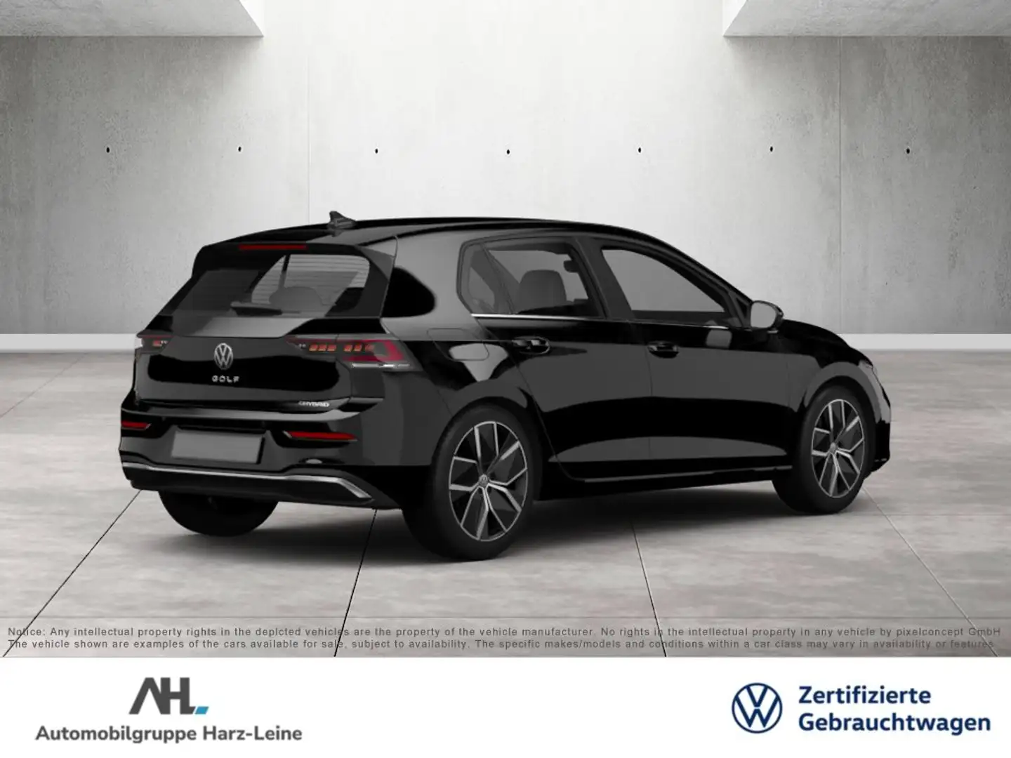 Volkswagen Golf VIII 1.5 eTSI Goal DSG Matrix Navi ACC 360° RFK Ha Schwarz - 2
