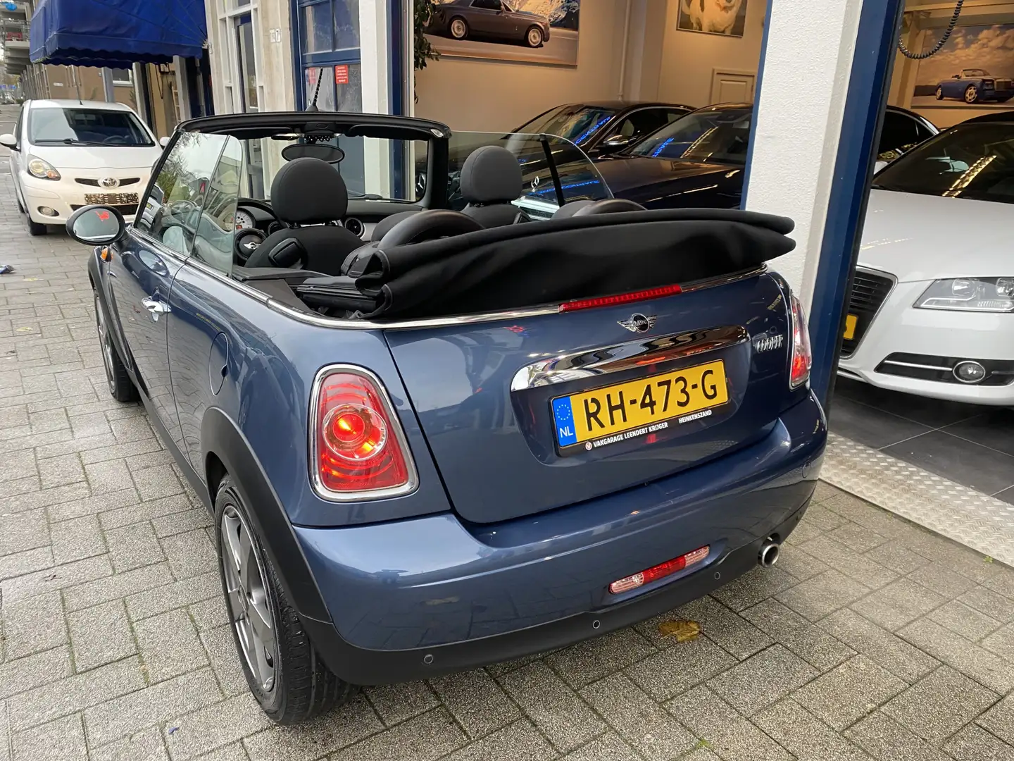 MINI Cooper Cabrio Mini 1.6 Pepper CLIMA/CRUISE/NW APK/TOPSTAAT Blauw - 2