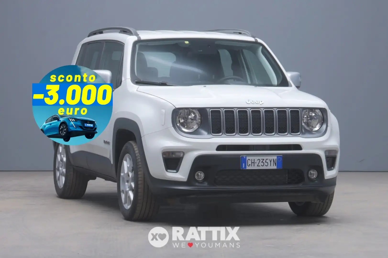 Jeep Renegade 1.3 T4 Phev Limited 4xe AT6 Blanc - 1