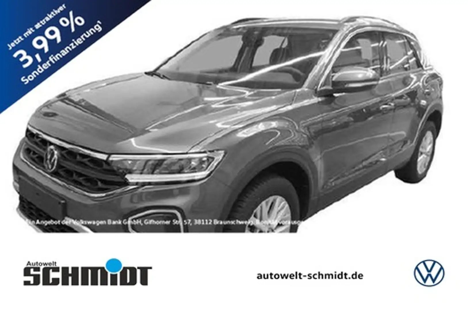 Volkswagen T-Roc 1,0 TSI Life NaviMedia LED Parkassist LMR Grau - 1