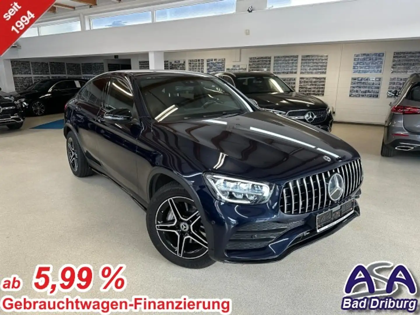 Mercedes-Benz GLC 200 4M Coupe AMG Line Exterieur+Interieur+Night+Assist Blau - 1