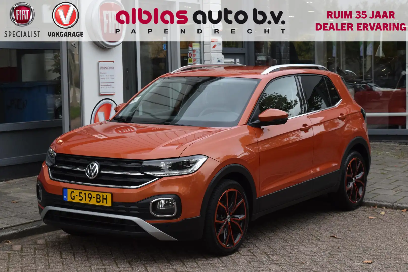 Volkswagen T-Cross 1.0 TSI Style|Led|18"|ACC|Virtual|Carplay Oranje - 1