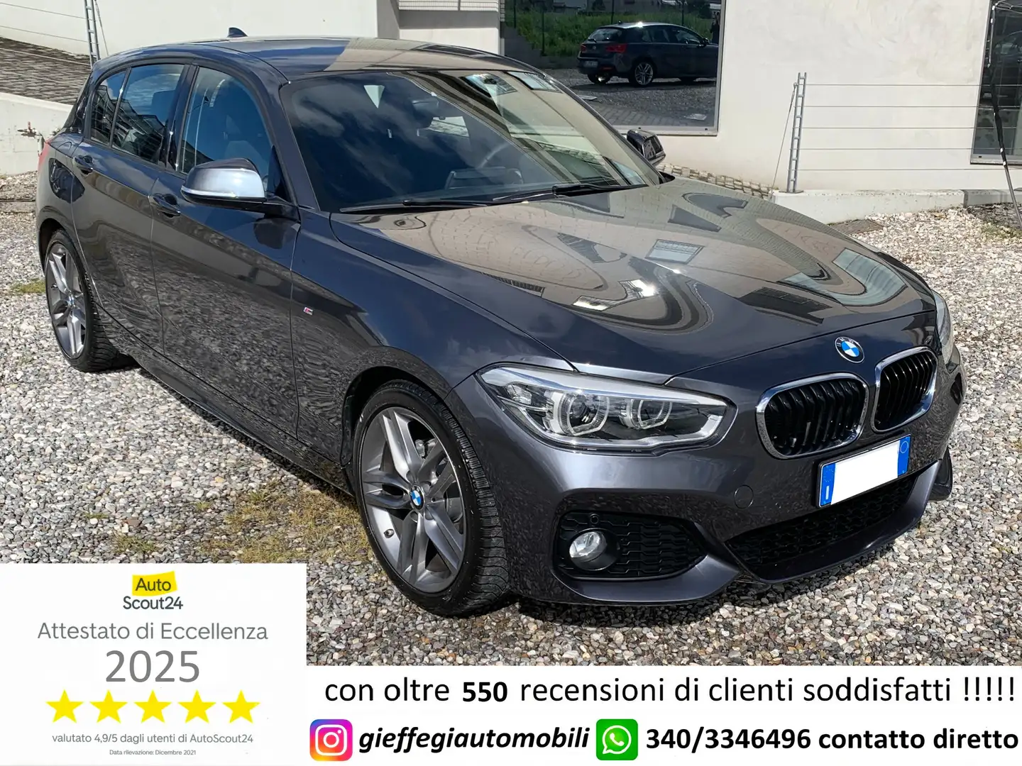 BMW 116 116d 5p Msport Grigio - 1