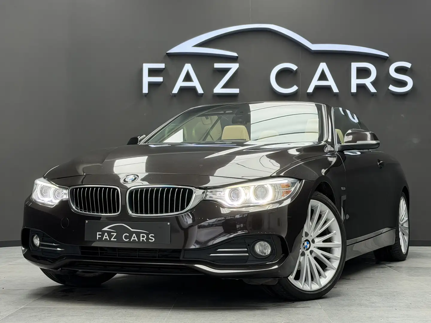 BMW 420 d Cabrio Aut. Luxury Line * XENON + CUIR + GPS * Marrone - 1