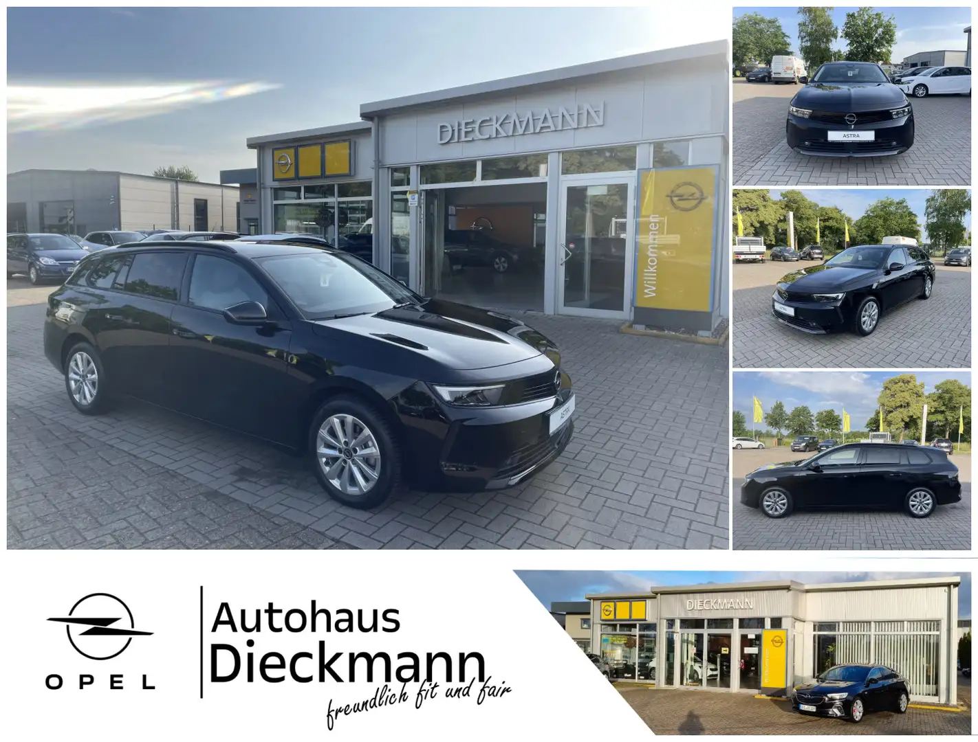 Opel Astra ST Enjoy Navi SHZ RFK PDC AGR-Sitz Allwetter Zwart - 1