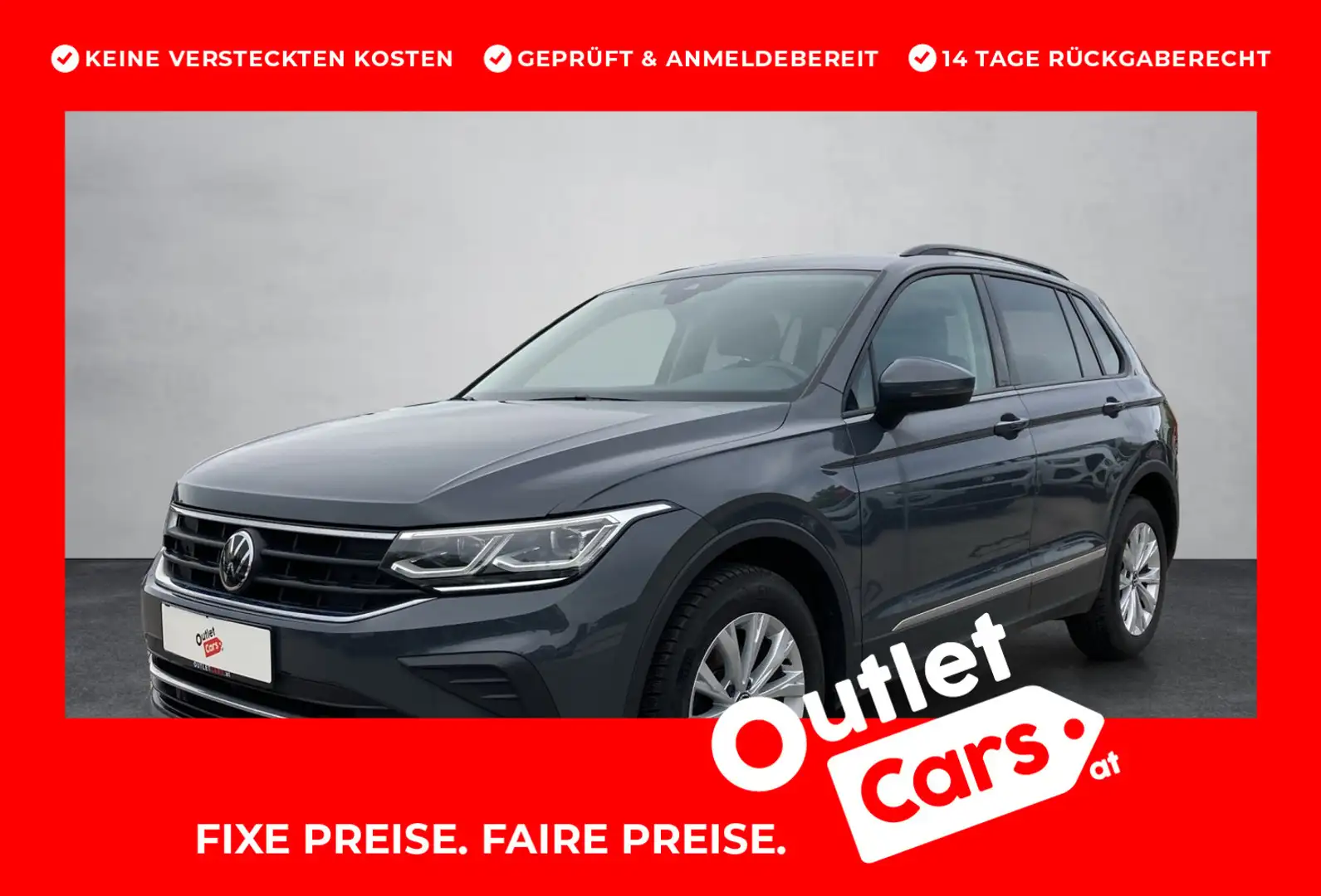 Volkswagen Tiguan Life TDI Grijs - 1