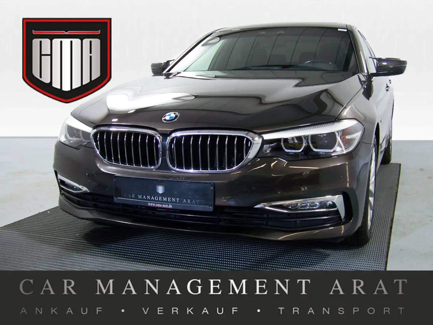 BMW 530 530d Luxury Line LED+SCHIEBD+HEAD+AMBI+NAV+PDC Bruin - 1