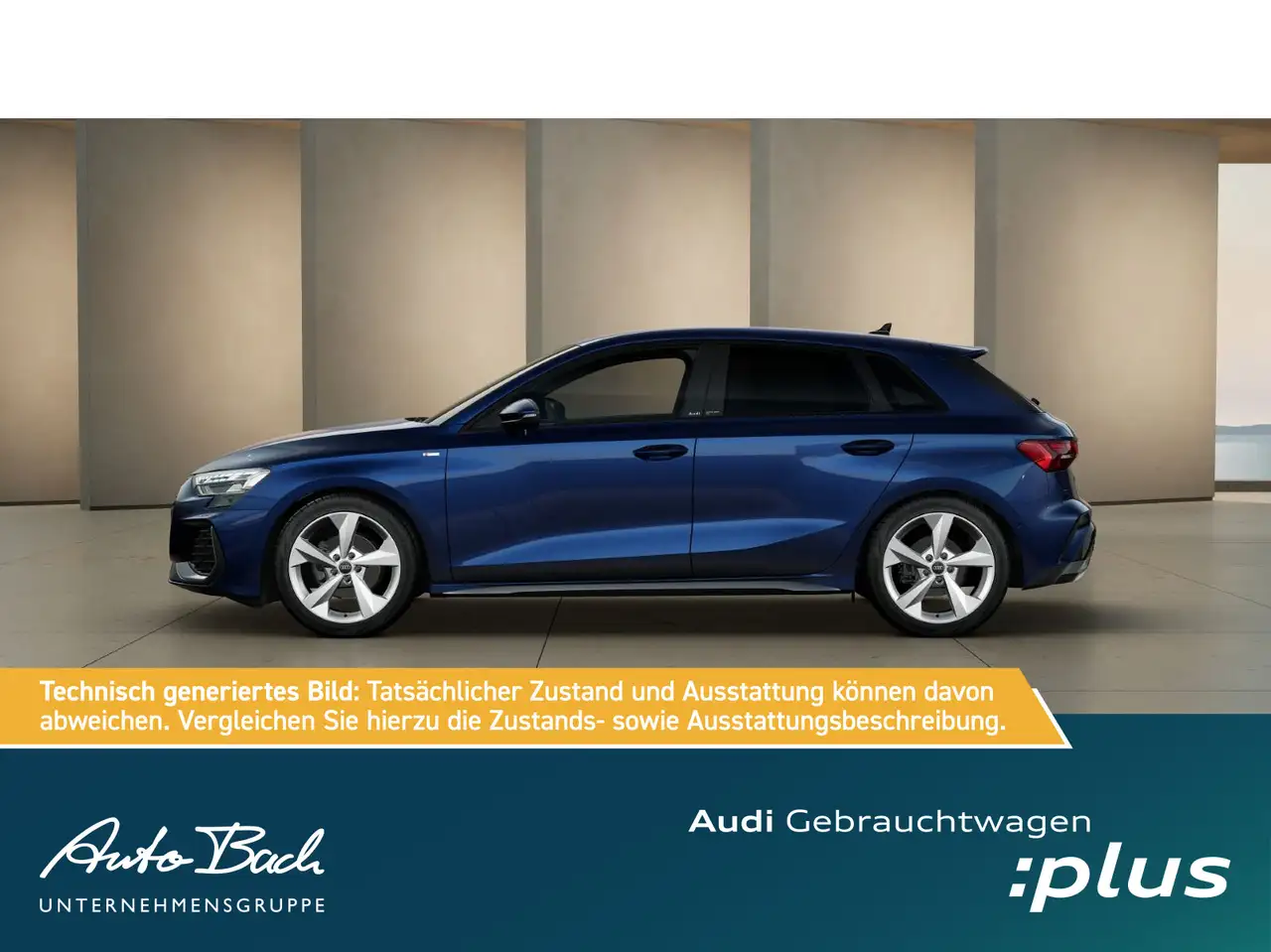 Audi A3 S line TFSI Stronic Navi LED HuD AC, миниатюра 3