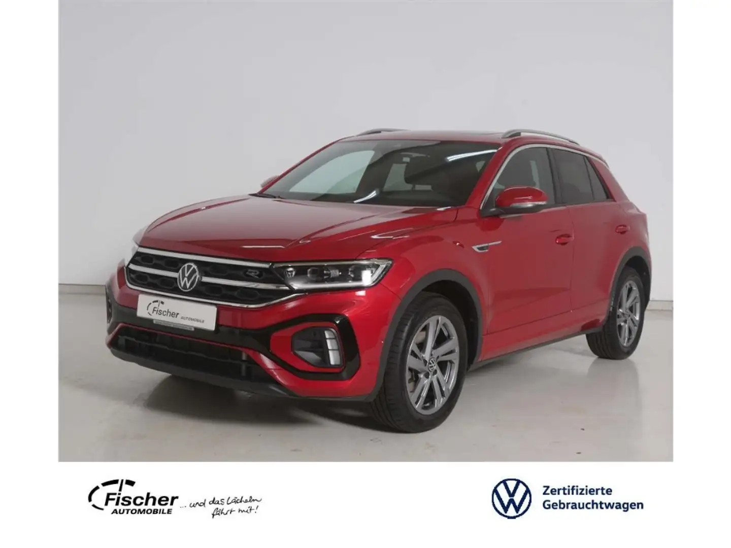 Volkswagen T-Roc 2.0 TSI 4Mot. R-Line DSG AHK/P-Dach/LED/SH Rot - 1