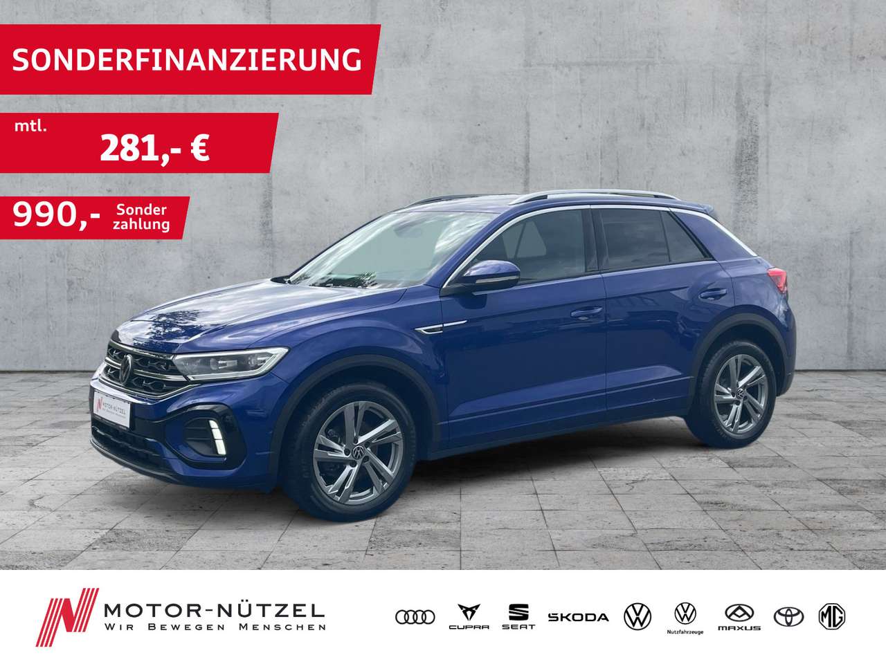 Volkswagen T-Roc 2023 — 1.5 TSI DSG R-LINE LEDplus+NAV+ACC+SHZ+RFK