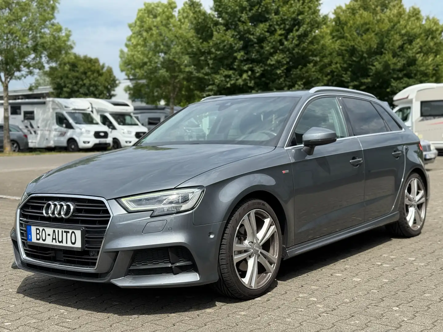 Audi A3 Sportback 1,5 TSI S-LINE Matrix Virtual ACC Spur+ Gris - 1