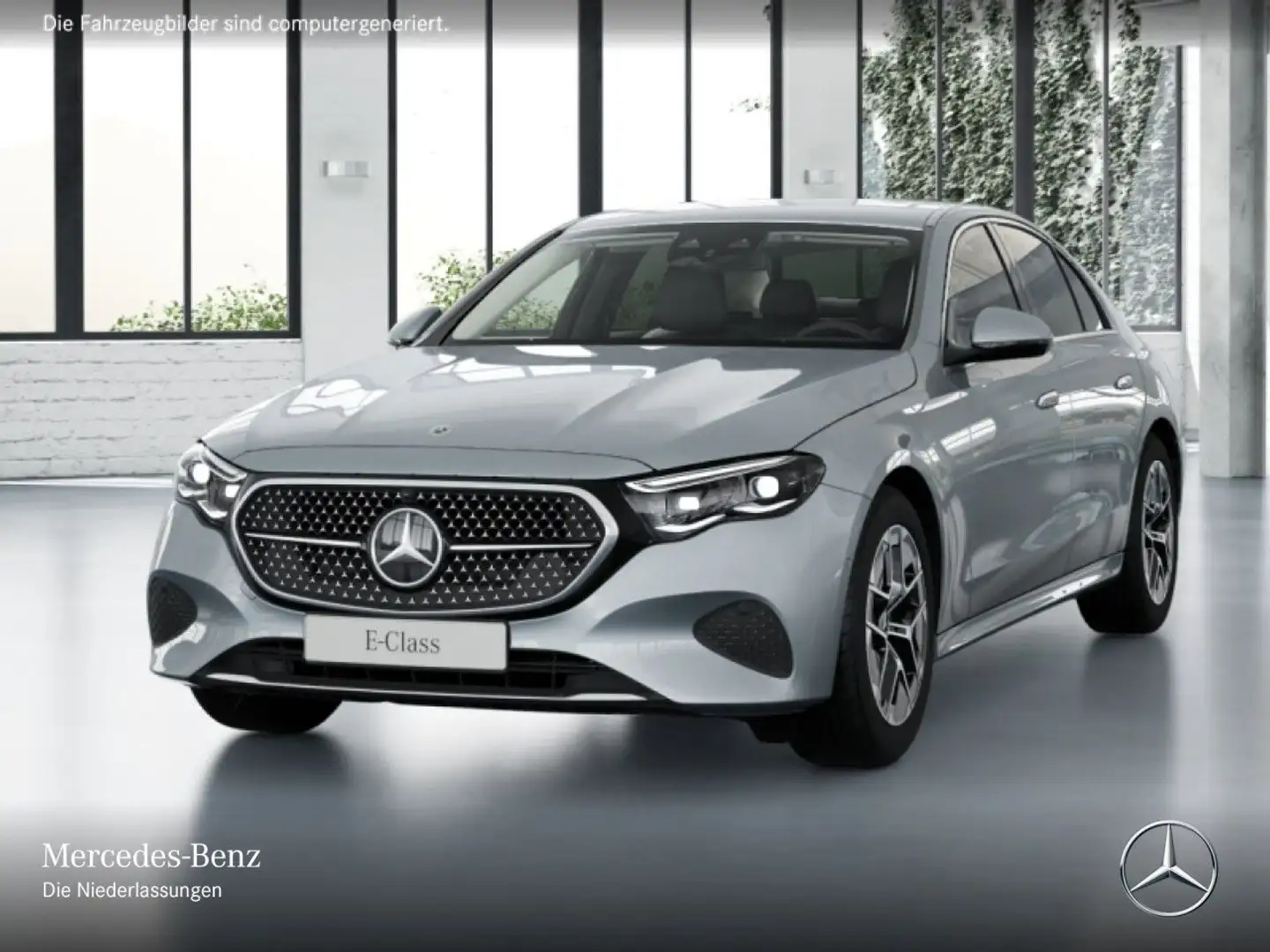 Mercedes-Benz E 200 Avantgarde Fahrass 360° Distr. Spurhalt-Ass Silber - 2