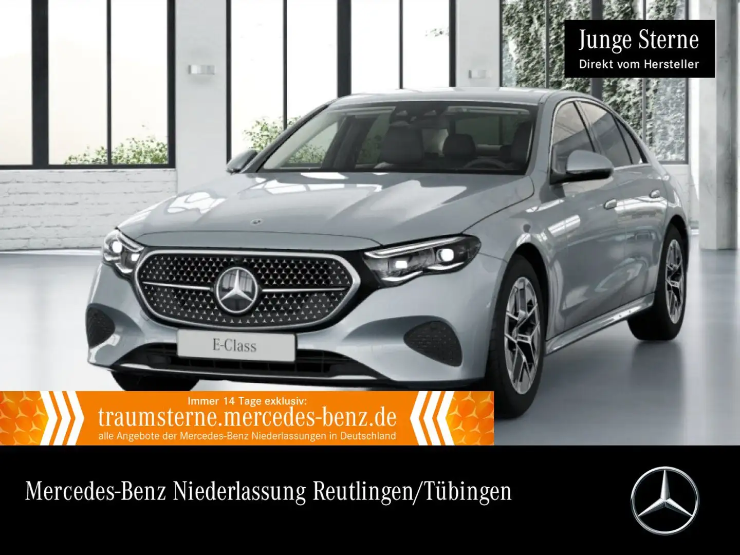 Mercedes-Benz E 200 Avantgarde Fahrass 360° Distr. Spurhalt-Ass Silber - 1