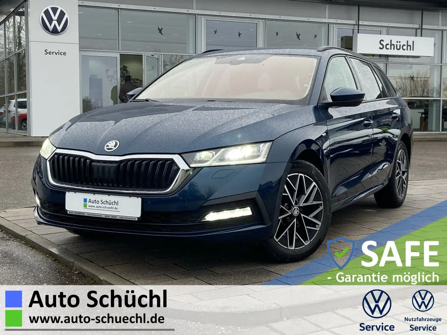 Skoda Octavia Combi 2.0 TDI DSG CLEVER AHK+17"+NAVI-CO Blau - 1