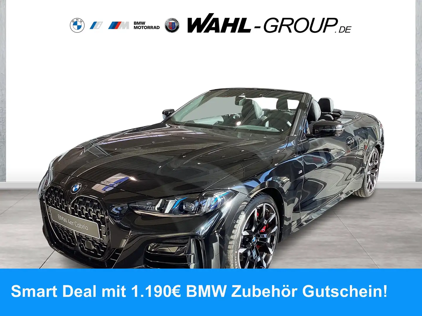 BMW 420 d Cabrio M Sport Pro ACC HeadUp Adapt LED Zwart - 1