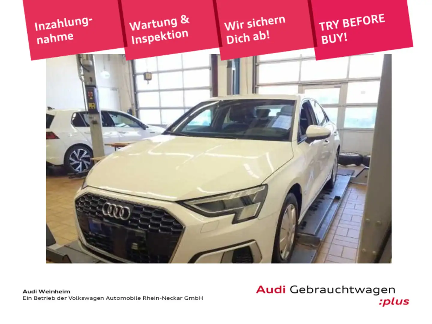 Audi A3 40 TDI quattro advanced Matrix Navi Weiß - 1