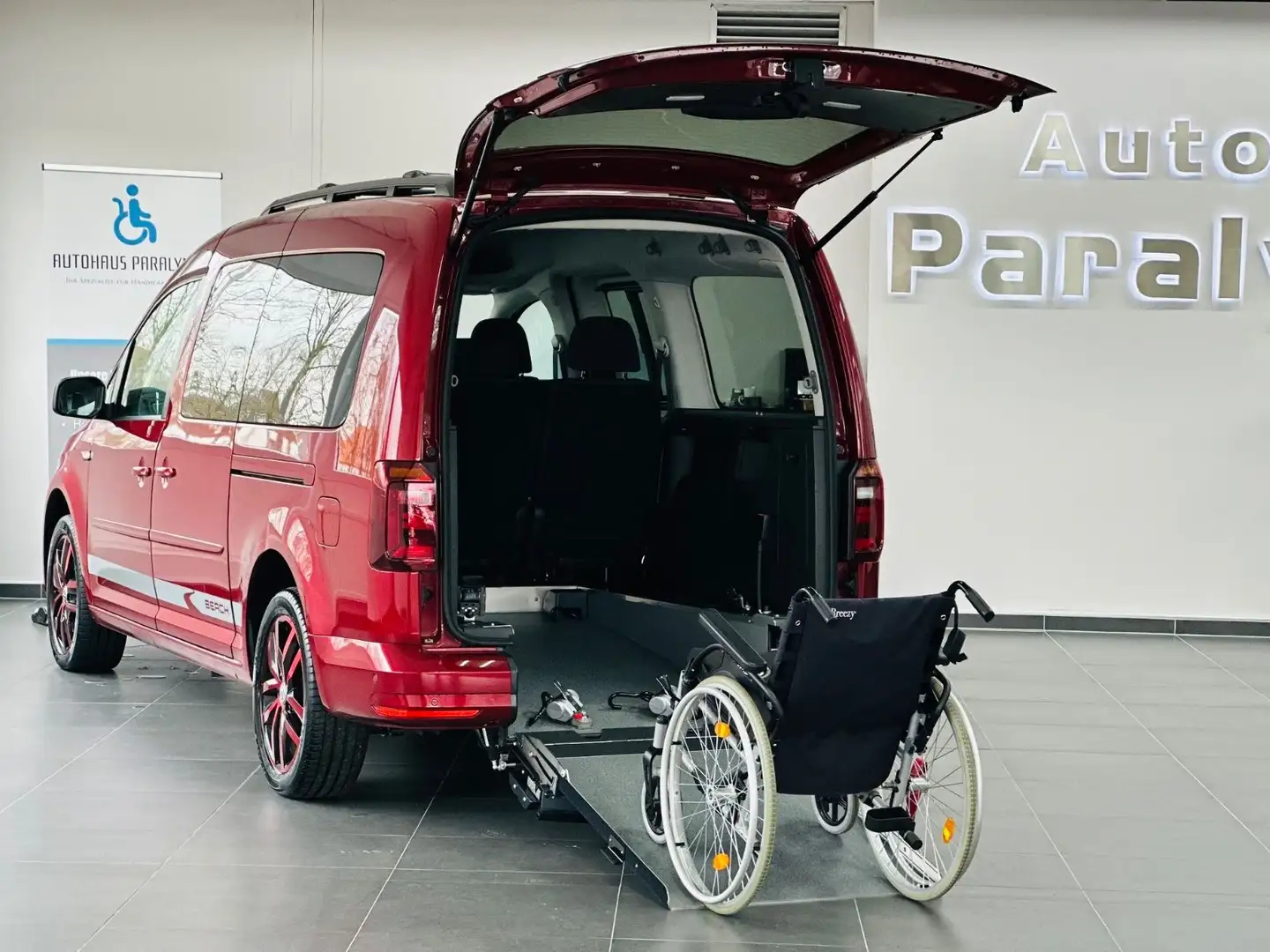 Volkswagen Caddy Maxi Beach DSG Behindertengerecht-Rampe Rot - 1