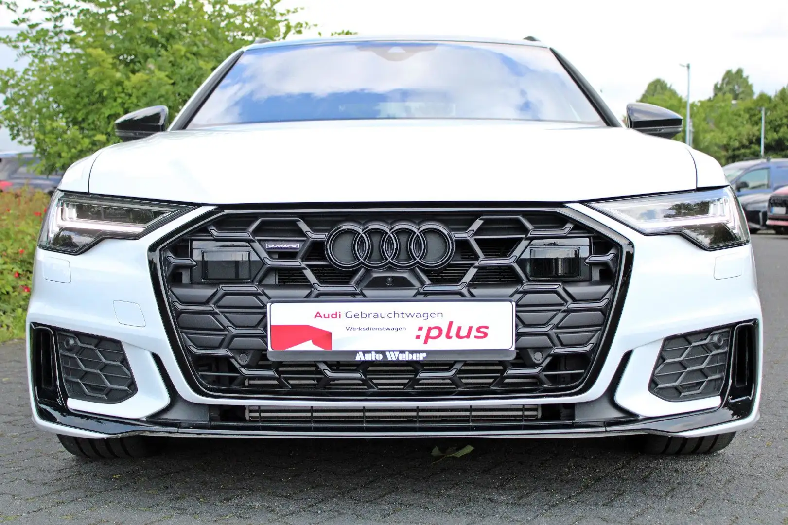 Audi A6 Avant 55TFSIe qu S LINE AHK PANO B&O MATRIX Weiß - 2