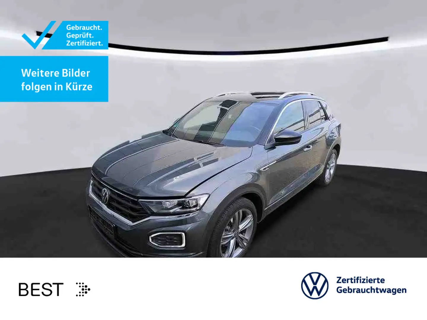 Volkswagen T-Roc T-ROC 1.5 TSI DSG R-LINE*AHK*KAMERA*NAVI*KLIMA*P Grau - 1