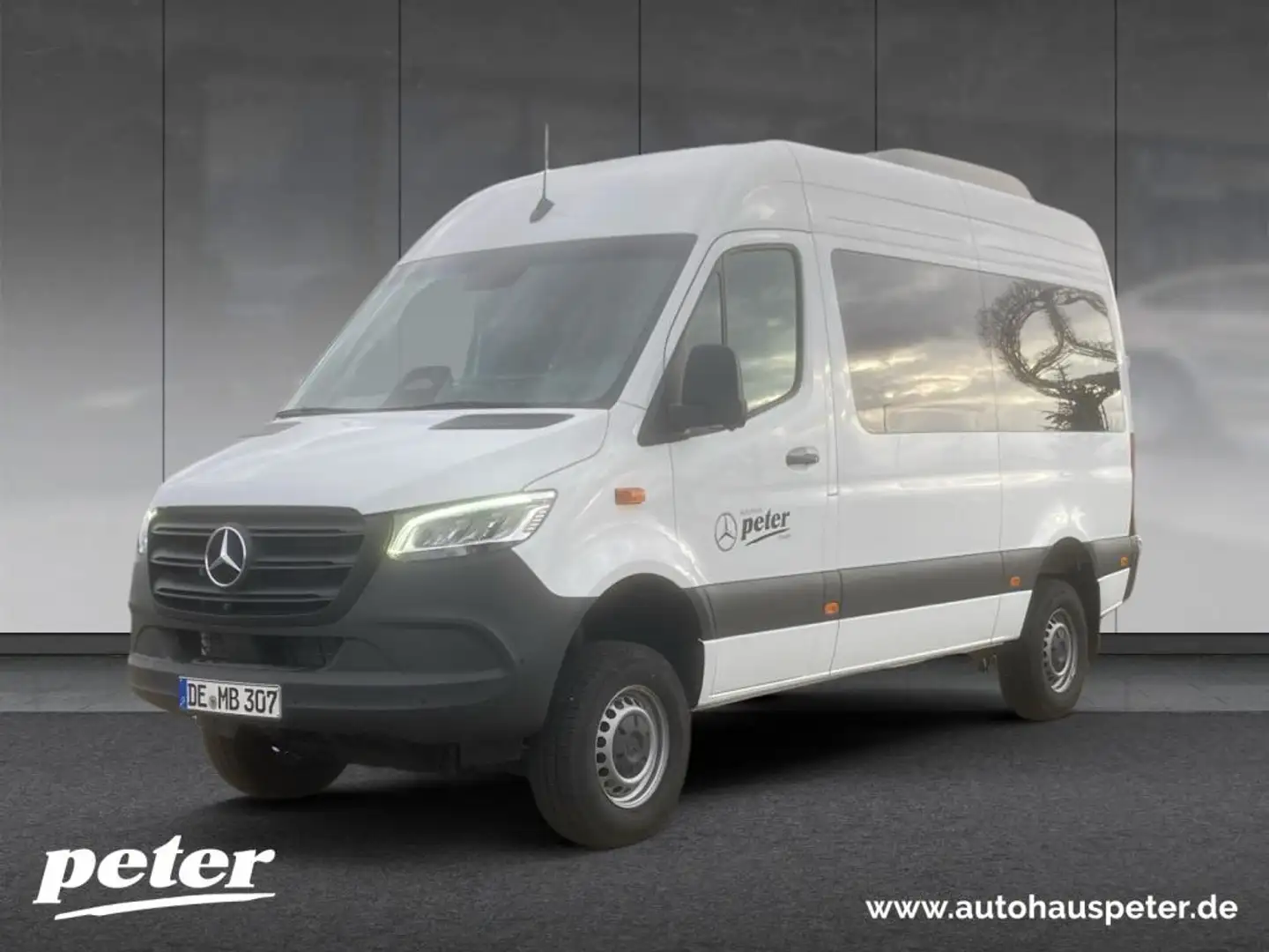 Mercedes-Benz Sprinter 319 CDI 4X4 Mixto 9GT+STHZG+DISTR+LED+AHK Weiß - 1