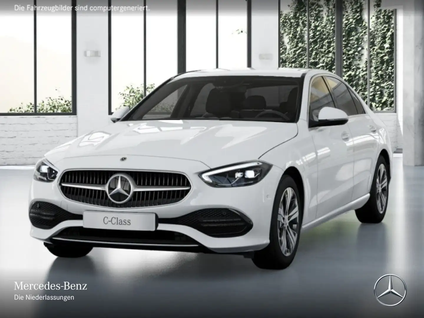 Mercedes-Benz C 180 AVANTG+AHK+LED+KAMERA+TOTW+KEYLESS+9G Weiß - 2