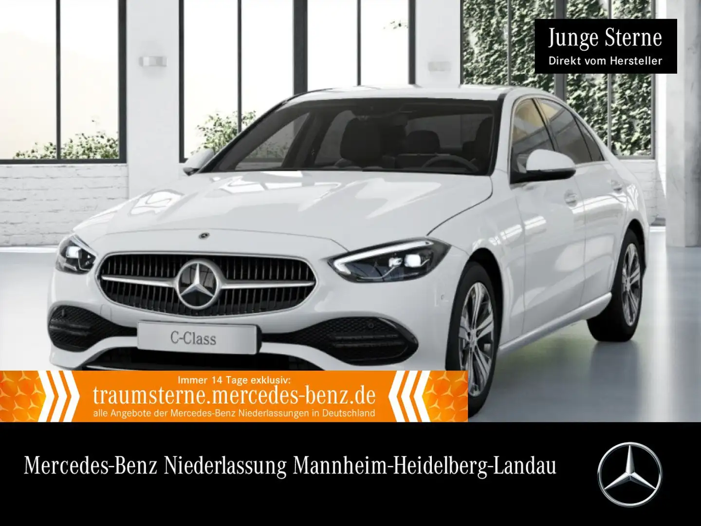 Mercedes-Benz C 180 AVANTG+AHK+LED+KAMERA+TOTW+KEYLESS+9G Weiß - 1