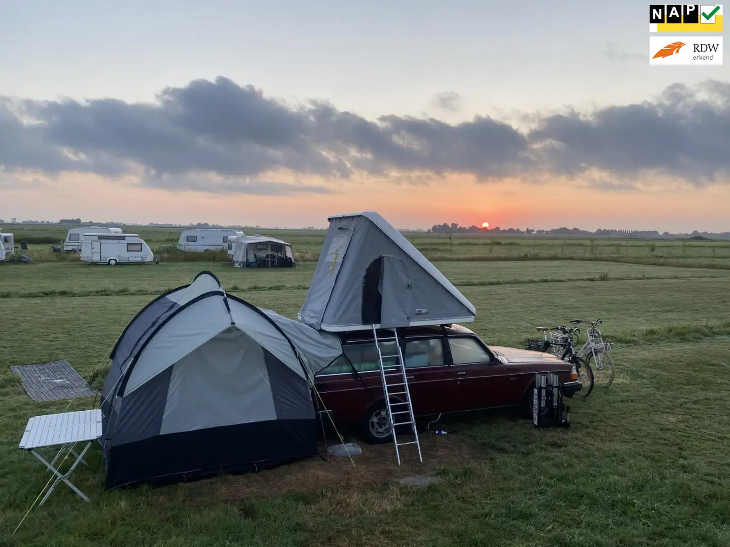 Volvo 245 2.1 GL CAMPER WEGENBELASTINGVRIJ NIEUWSTAAT! Rouge - 1