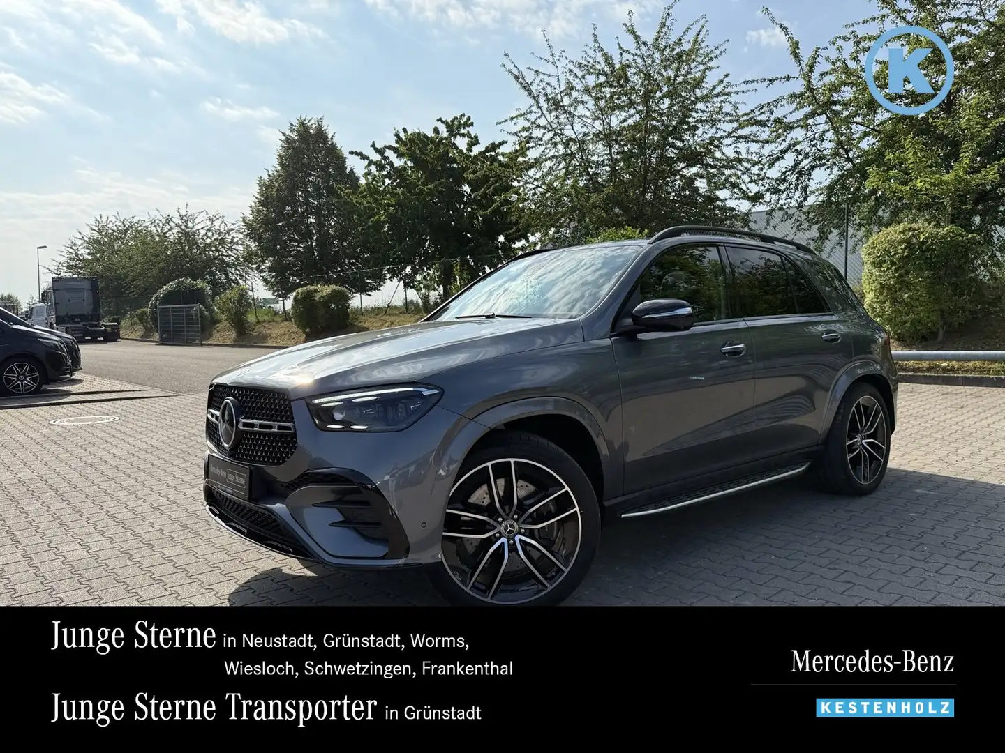 Mercedes-Benz GLE 350 GLE 350 de 4M AMG+PANO+DISTR+AHK+360+BURME+NIGHT Grijs - 1