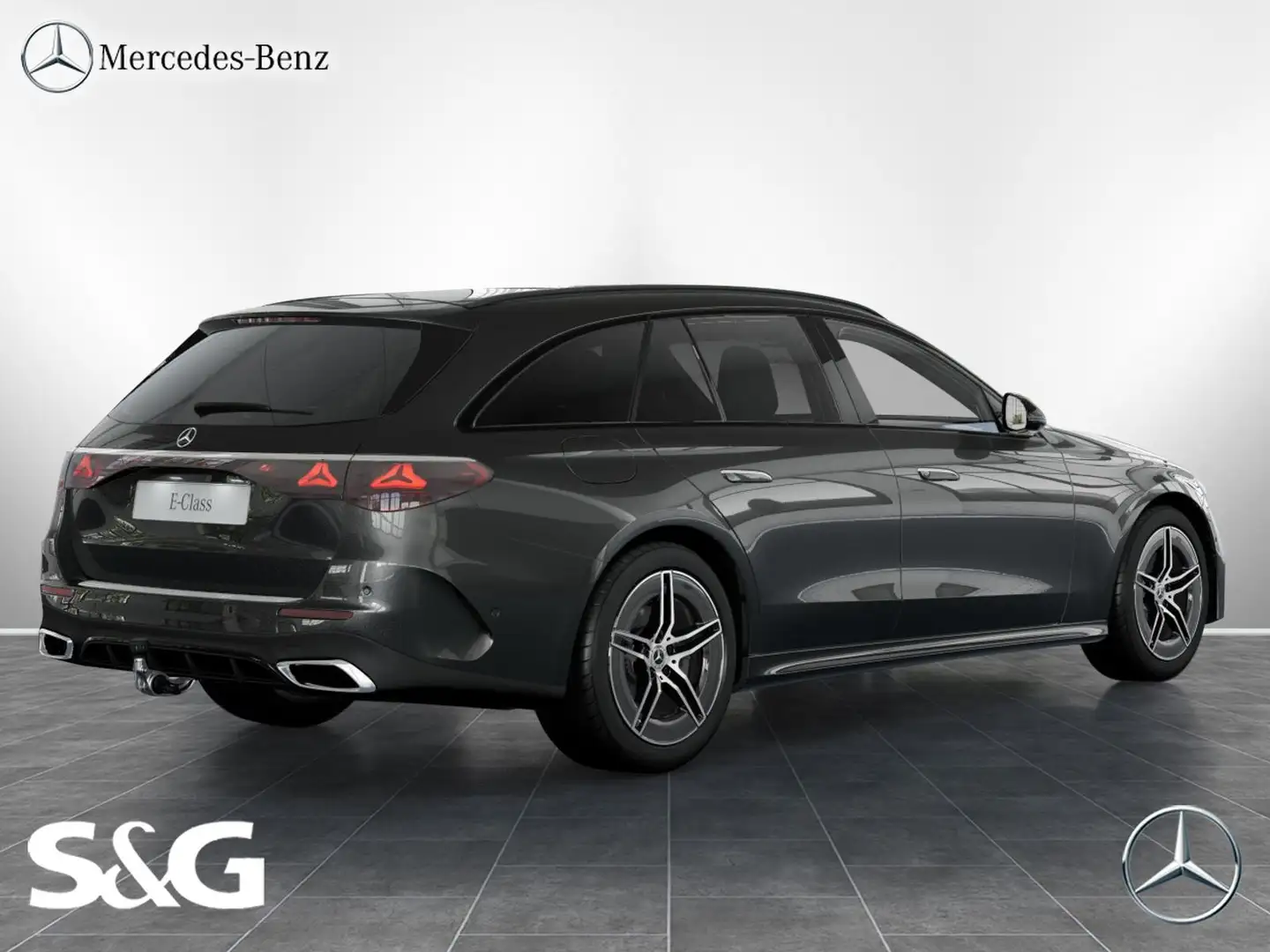 Mercedes-Benz E 220 d T AMG 360°K+DIG-LED+Pano+AHK+Distronic Grau - 2