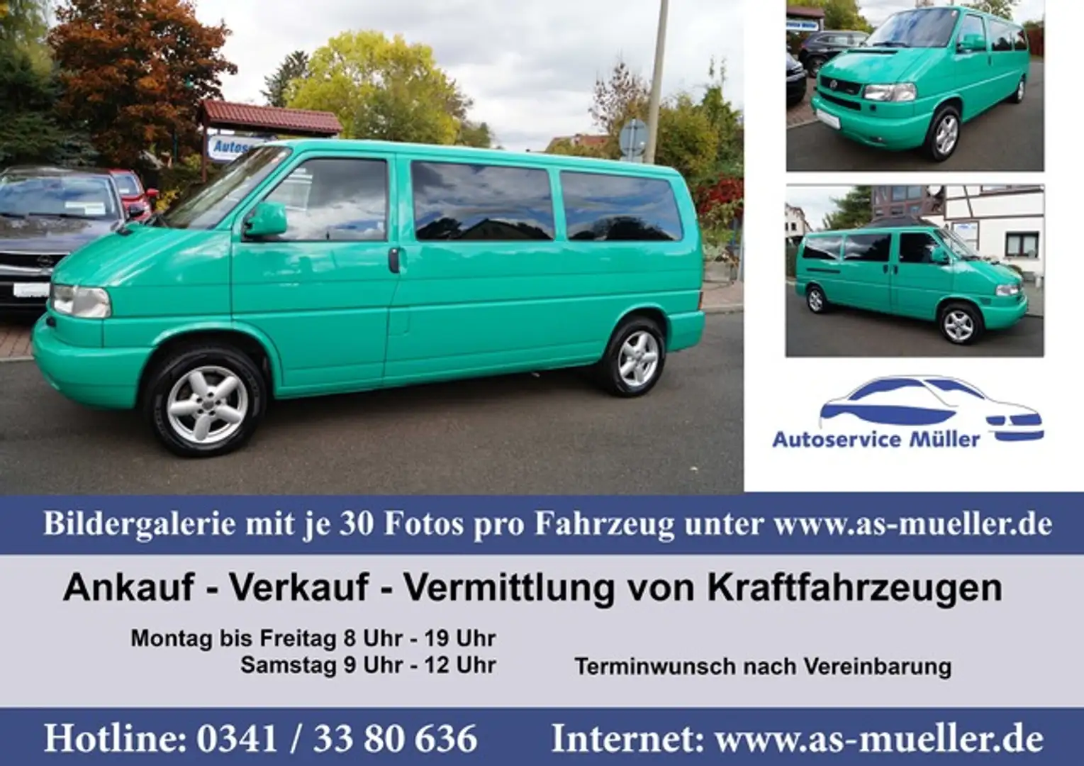 Volkswagen T4 Caravelle Lang 6 Sitzer-CampingZul.-Liebhaber Vert - 1