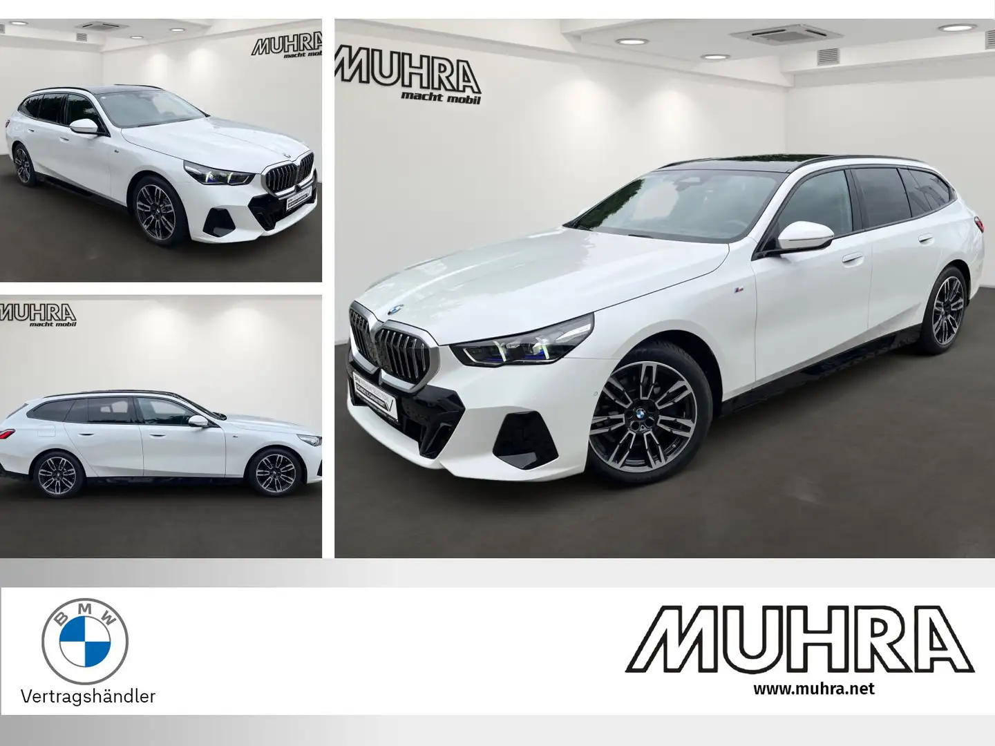 BMW 520 d Touring M Sport Sthzg. Pano AHK DA+ PA Prof Bílá - 1