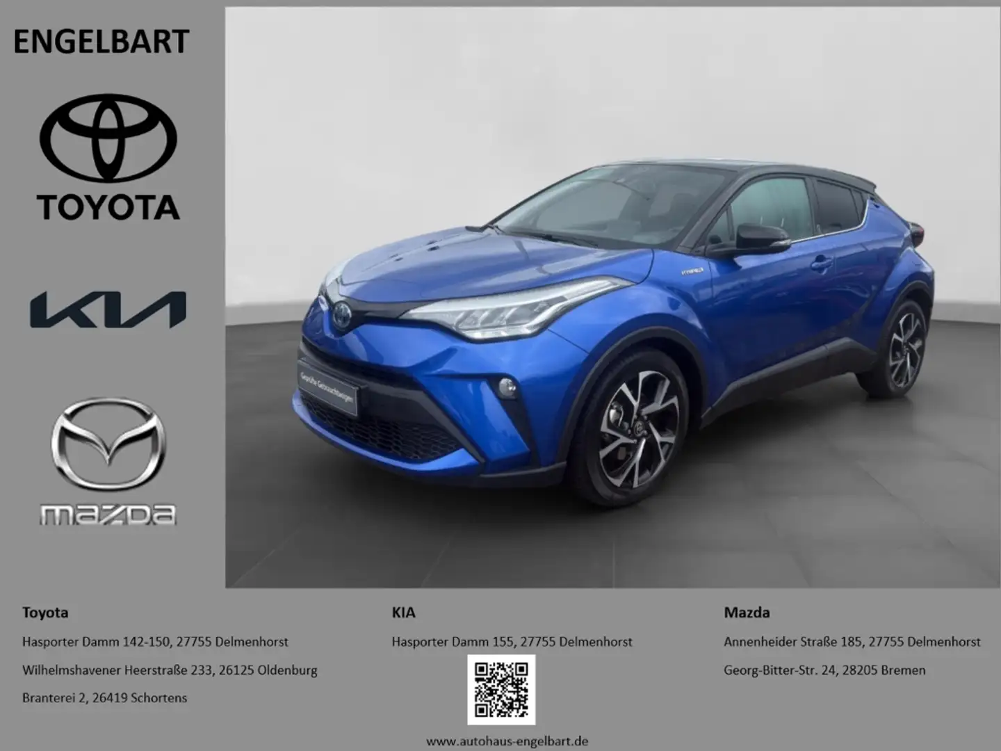 Toyota C-HR Hybrid Team D 2.0 LED Sitzheizung MLenkradHeizung Blauw - 1