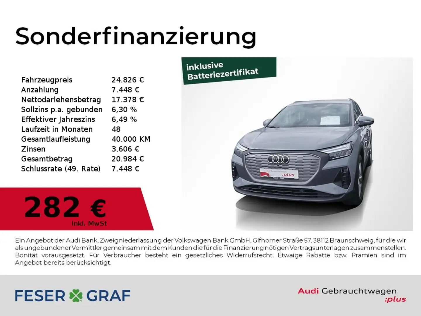 Audi Q4 e-tron 35 e-tron Smartphone-Paket,Kamera,LED,Sitzhzg Grau - 1