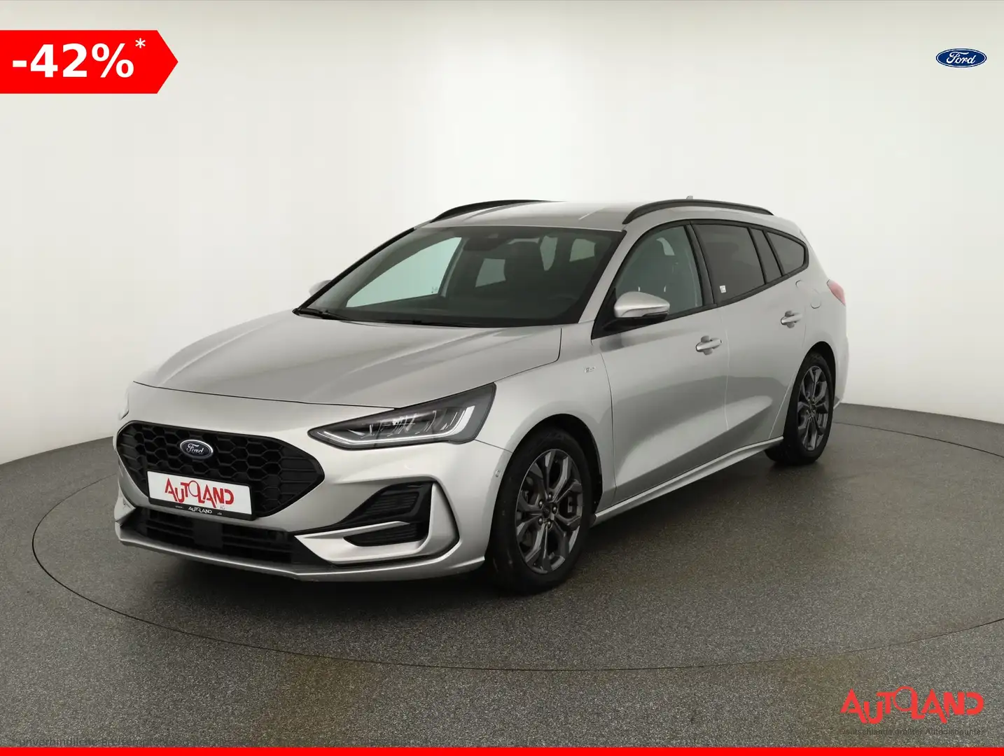 Ford Focus Turnier ST-Line 1.0 EB Aut. LED Navi Kamera Silber - 1