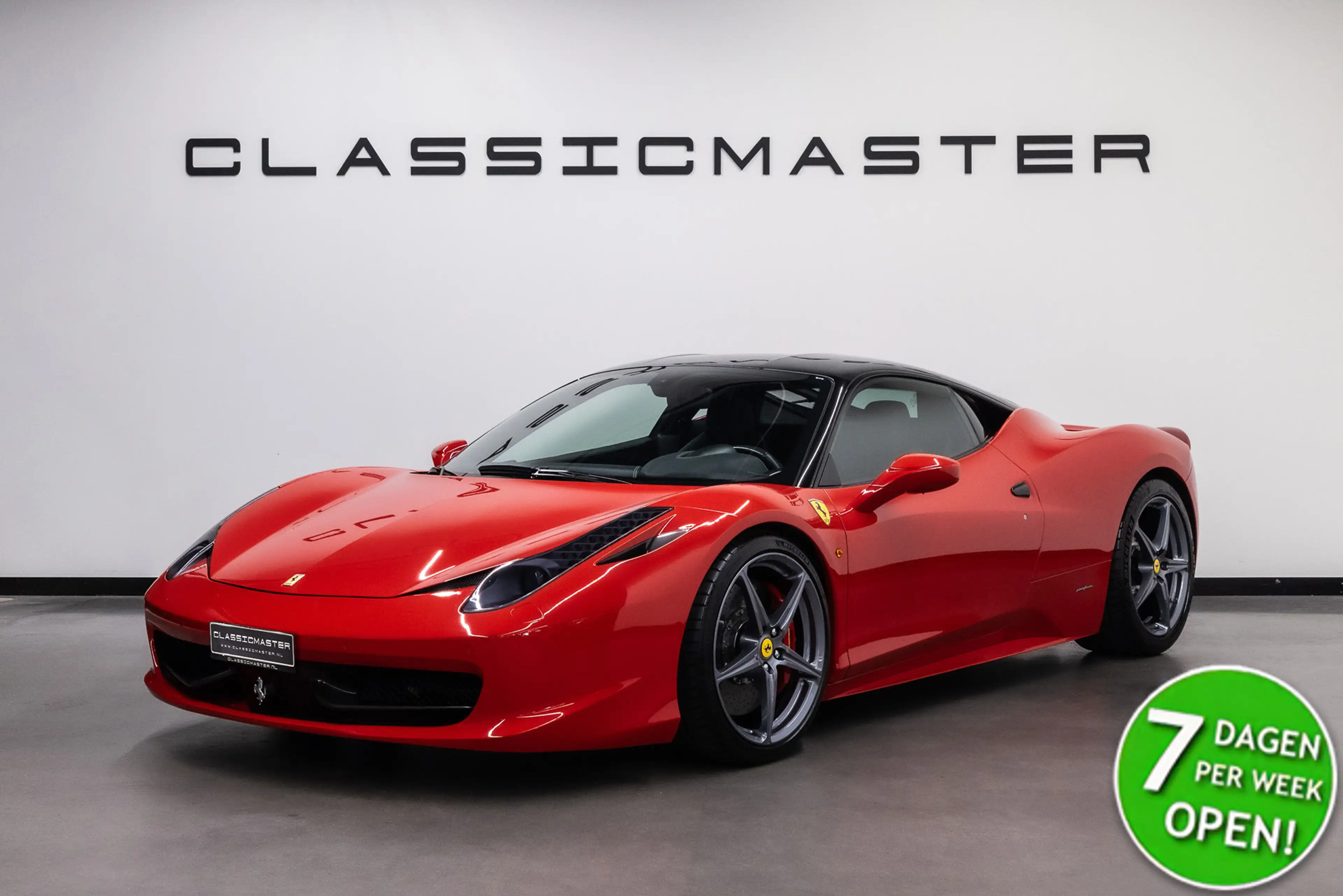 Ferrari 458 4.5 V8 Italia BTW auto, Rosso Corsa, Carbon, Origi