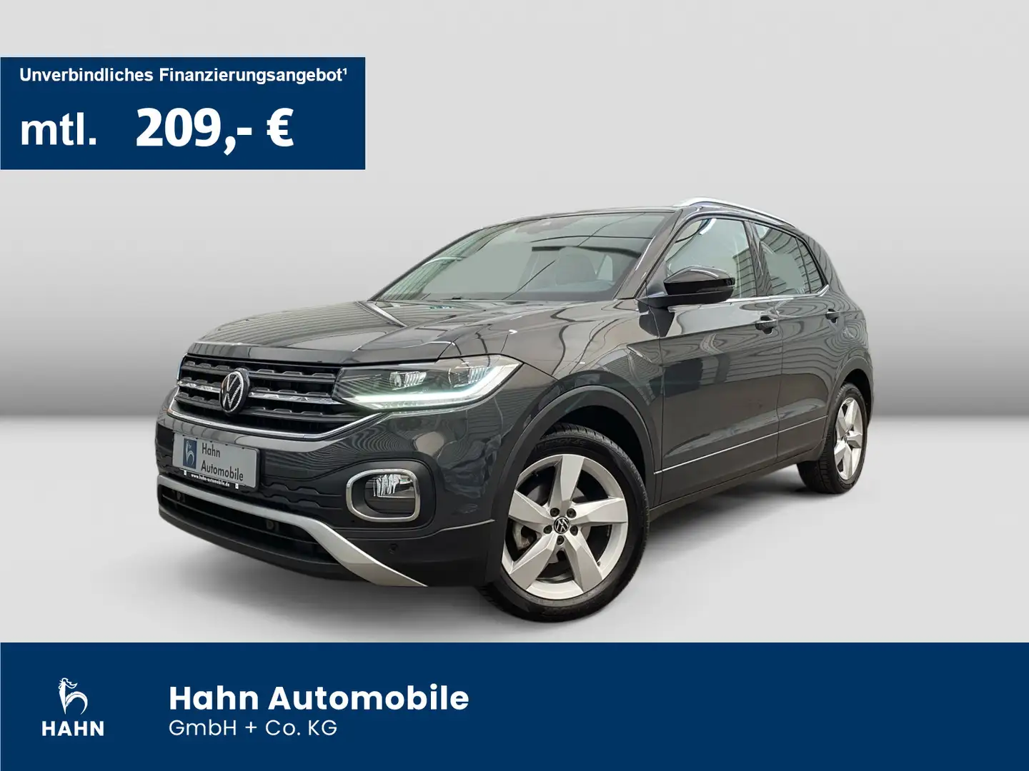 Volkswagen T-Cross 1.0 TSI DSG Style LED PDC Bluetooth Grau - 1