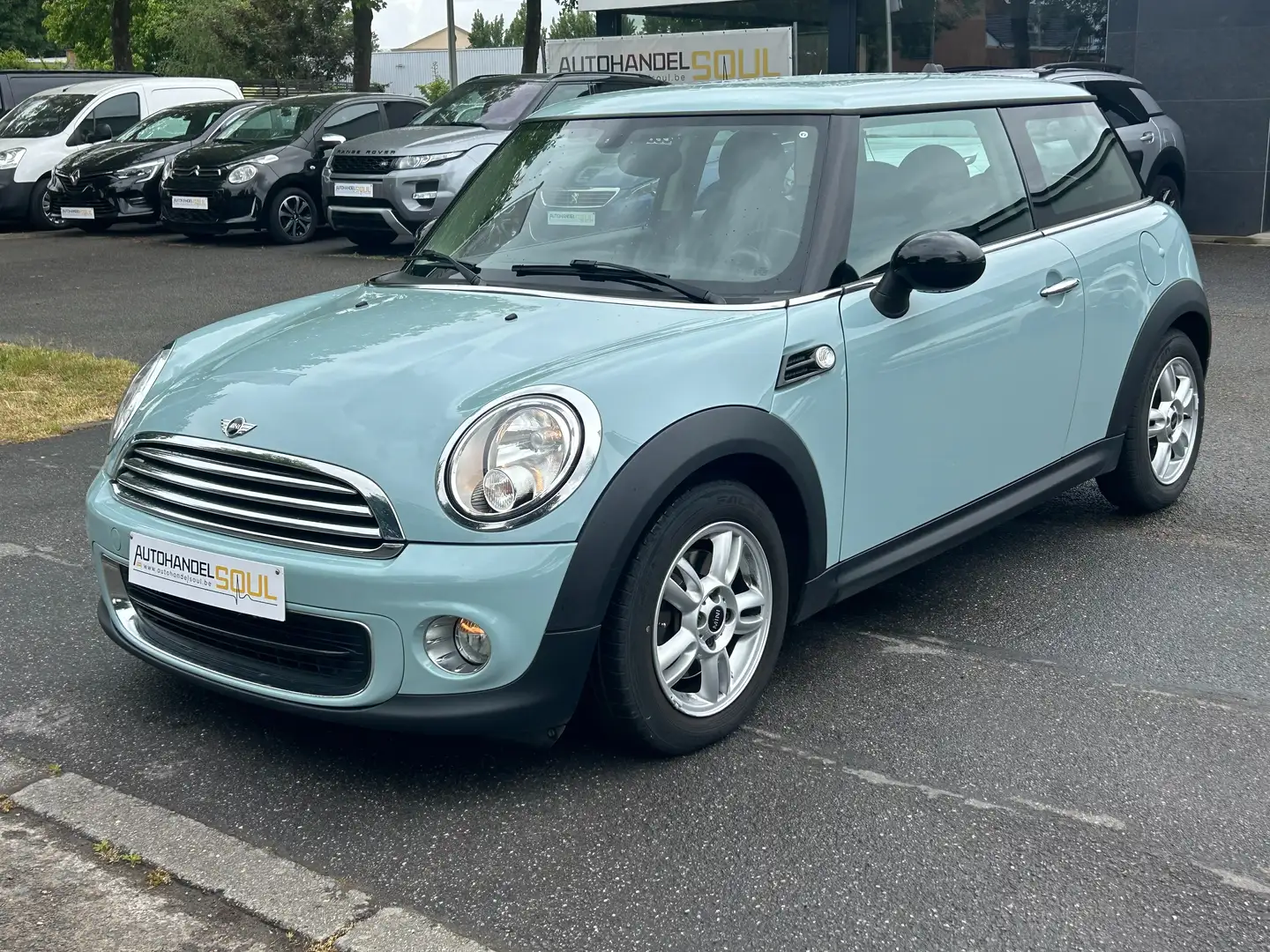 MINI One 1.6i, 2013, 82595km, Navi, PDC, Airco, 1j Garantie Blauw - 1