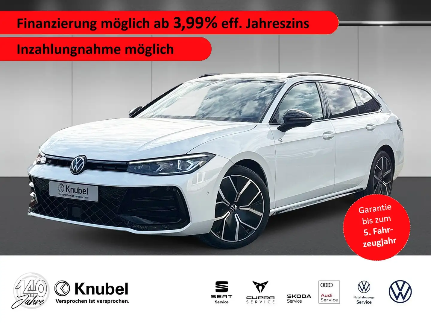 Volkswagen Passat Variant R-Line 2.0 TDI DSG IQ.Light AHK AreaView Navi Blanc - 1