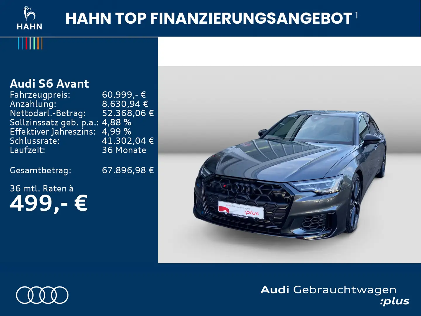 Audi S6 TDI quattro S-tronic Virtual 360° ACC Grau - 2